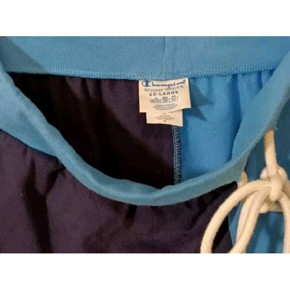 Champoin Men's Reverse Weave Sweat Short Active Blue Atlantic Lace-up Size 2XL - Picture 5 of 6